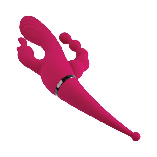 Vibrador Recargable Gender X Four By Four Burdeos