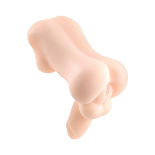 Gender X Body Stroker with Shaft in Beige