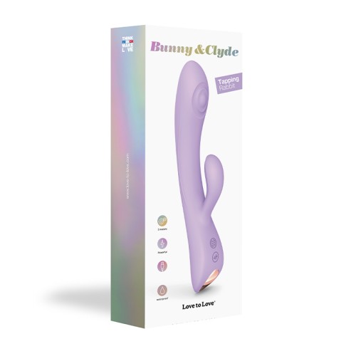 Vibrador Tapping Bunny & Clyde de Love to Love para Estimulación Suprema