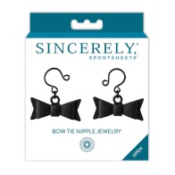 Sincerely Sportsheets Bow Tie Nipple Jewelry