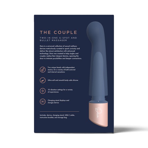 Deia La Pareja Masajeador G-Spot y Bullet Silicona Azul