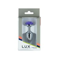 Lux Active Rose Metal Butt Plug 3 in.