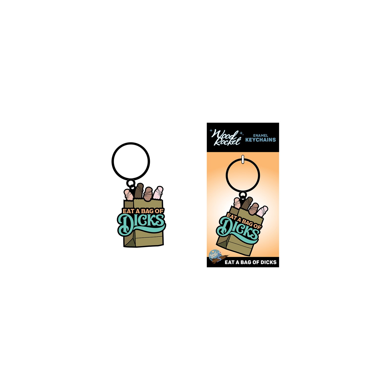 Eat A Bag Of Dicks Keychain - Funny Accessory