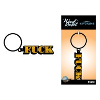 Funny Fuck Enamel Keychain