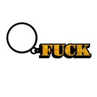 Funny Fuck Enamel Keychain