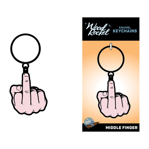 Sex Toy Middle Finger Keychain - Fun Gift Idea