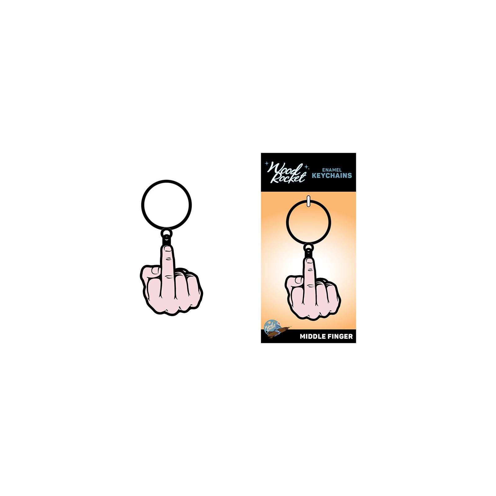 Sex Toy Middle Finger Keychain - Fun Gift Idea