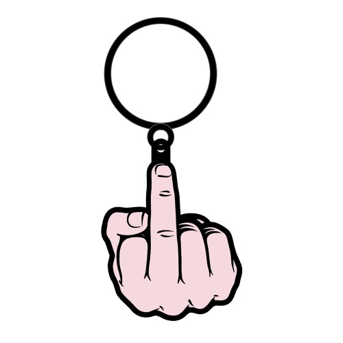 Sex Toy Middle Finger Keychain - Fun Gift Idea