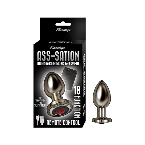 Remote Control Vibrating Metal Plug for Sensational Pleasure