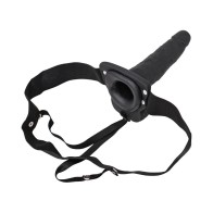 Erection Assistant Hollow Strap-On Vibrating 6 in Black