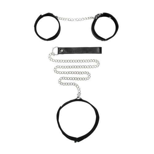 Ouch Adjustable Velcro Collar and Cuffs Set