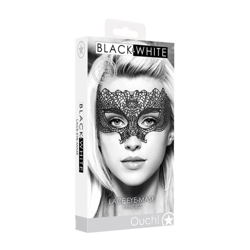 Mascarilla de Encaje Negro Ouch para Juegos Sensuales