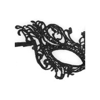 Ouch! Black & White Royal Lace Eye Mask Black