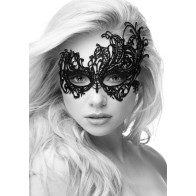 Ouch! Black & White Royal Lace Eye Mask Black