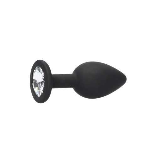 Ouch! Black & White Silicone Butt Plug