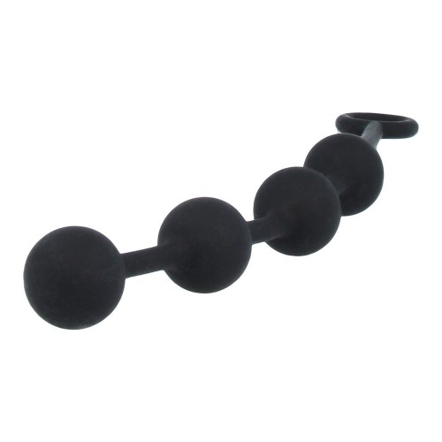 Nexus EXCITE Anal Beads Silicone Medium Black