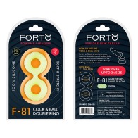 Forto F-81 Silicone Double Ring - Boost Pleasure