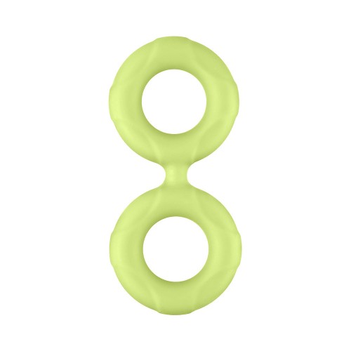 Forto F-81 Liquid Silicone Double Ring for Cock and Balls - Large Glow