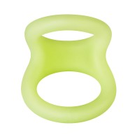 Forto F-22 Liquid Silicone Cock and Ball D-Ring Small Glow