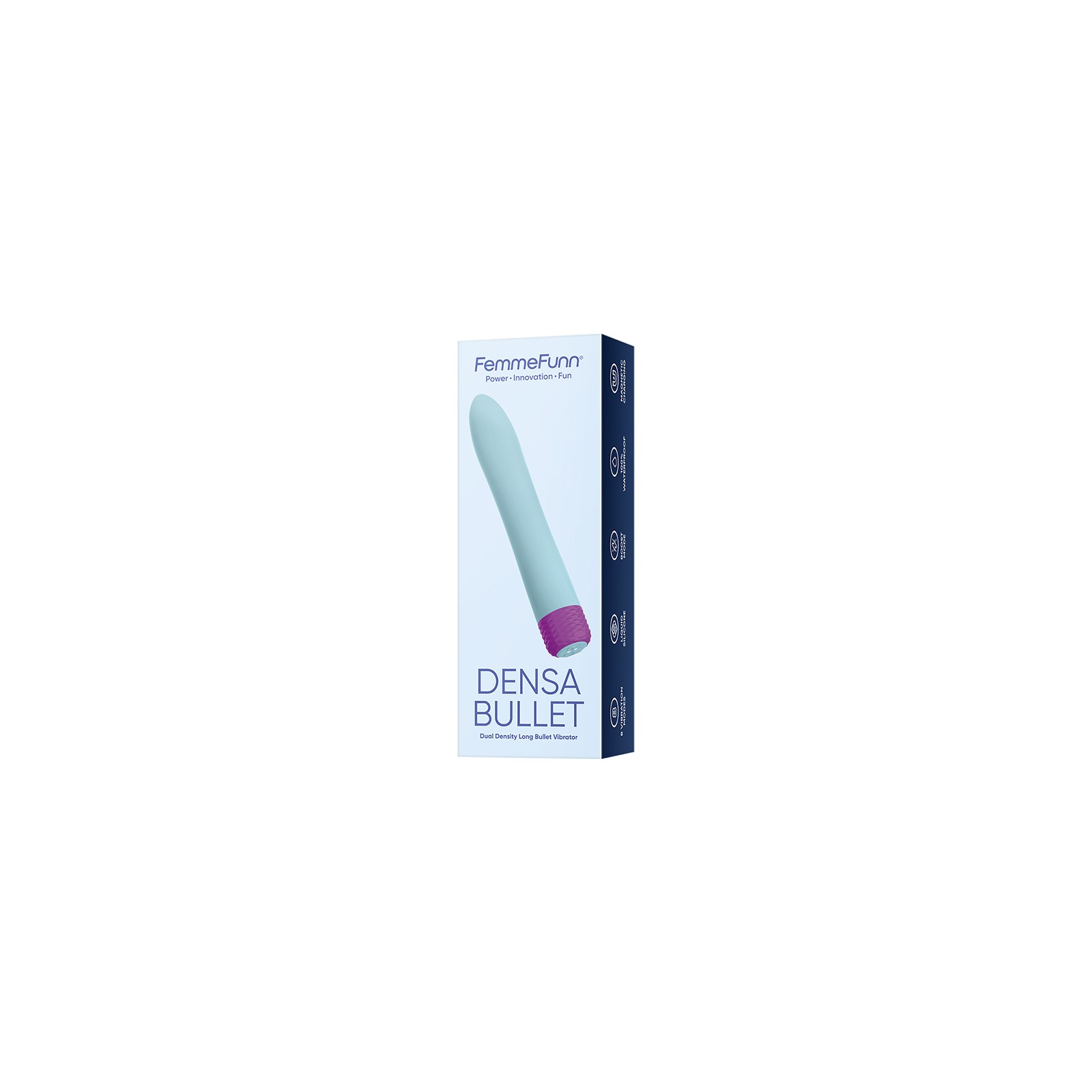 FemmeFunn Densa Bullet Rechargeable Vibrator Light Blue