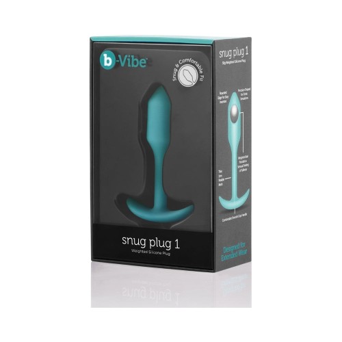 b-Vibe Snug Plug 1 Plug Anal Ponderado para Principiantes