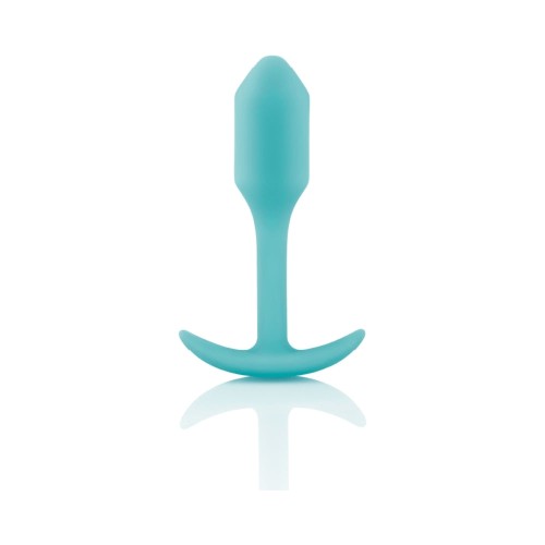 b-Vibe Snug Plug 1 Plug Anal Ponderado para Principiantes