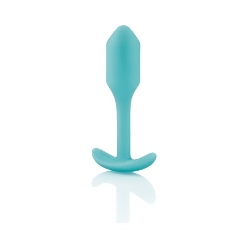 b-Vibe Snug Plug 1 Plug Anal Ponderado para Principiantes