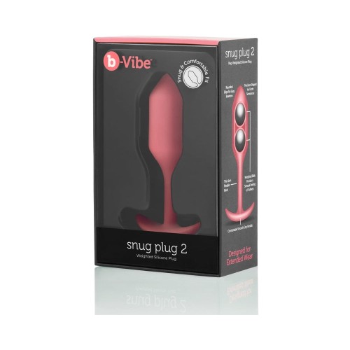 b-Vibe Snug Plug 2 Weighted Anal Plug for Beginners