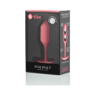 b-Vibe Snug Plug 2 Plug Anal con Peso para Principiantes