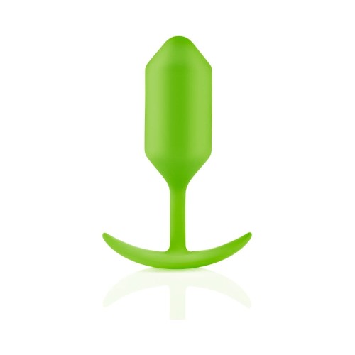 b-Vibe Plug Anal Pesado Snug 3 Silicon Verde Lima