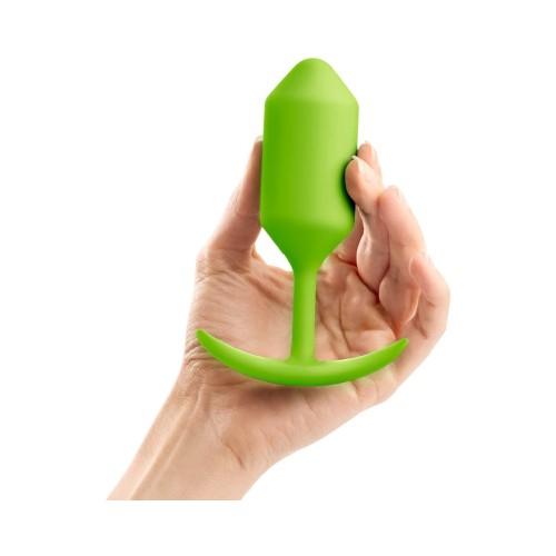 b-Vibe Plug Anal Pesado Snug 3 Silicon Verde Lima