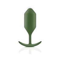 Plug Anal Ponderado b-Vibe Snug Plug 4 Army - Placer Mejorado