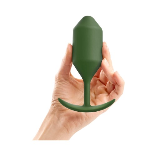 Plug Anal Ponderado b-Vibe Snug Plug 4 Army - Placer Mejorado