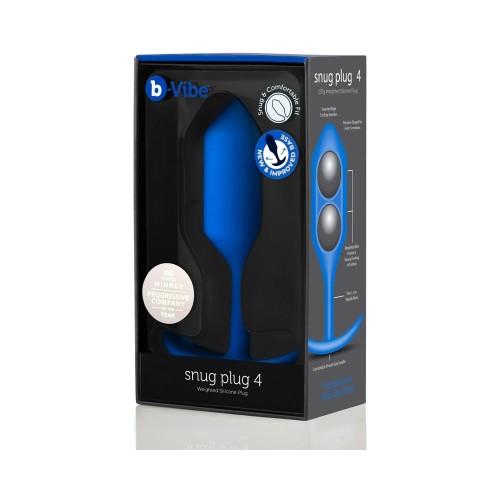 b-Vibe Snug Plug 4 - Weighted Silicone Anal Toy