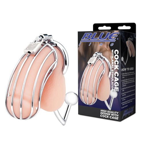 Cámara para Pene Blue Line con Estimulador Anal para Placer Dual