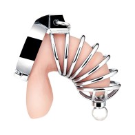 Blue Line Urethral Play Cock Cage for Enhanced Sensation