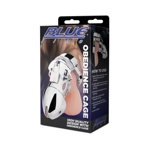 Blue Line Adjustable Obedience Cage Sex Toy