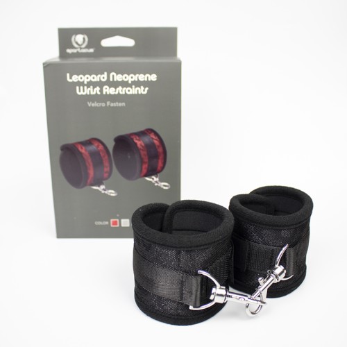 Spartacus Neoprene Wrist Restraints in Black