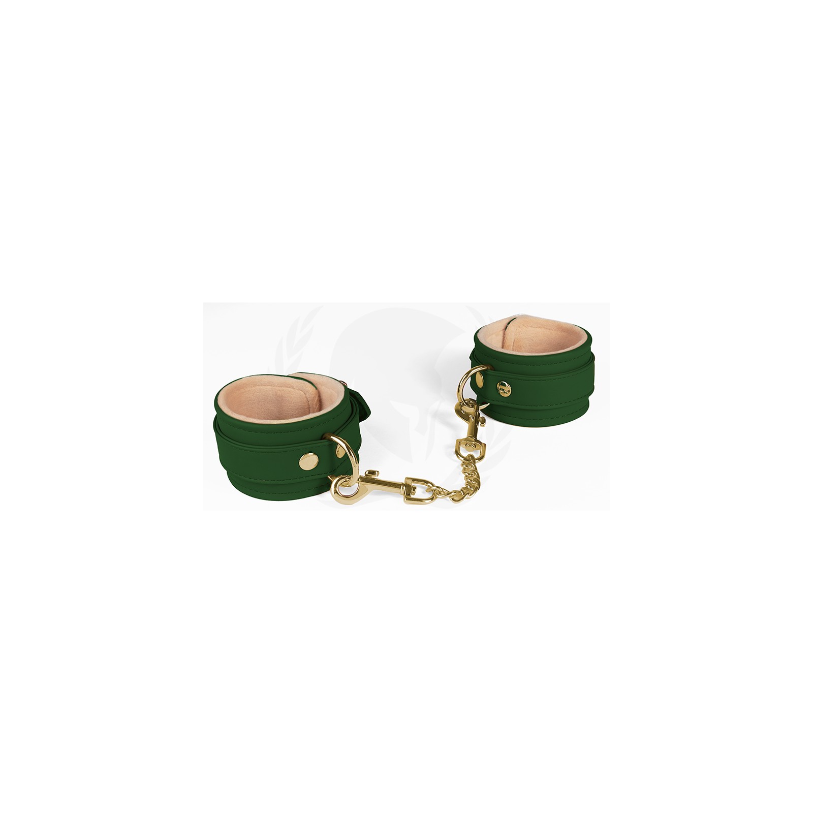 Spartacus Green PU Wrist Cuffs for Bondage Fun