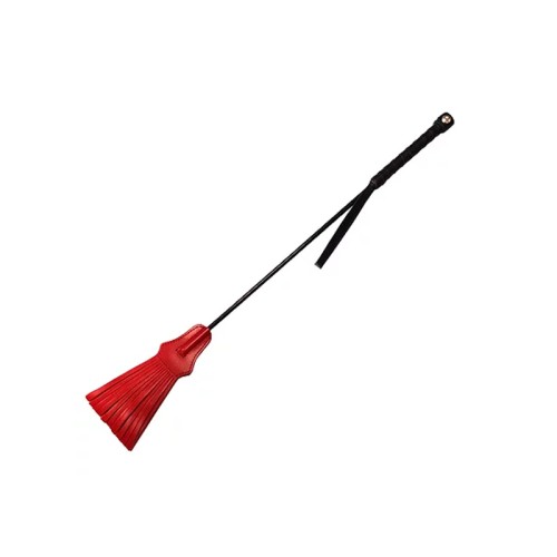 Rouge Tasseled Riding Crop for Sensual BDSM Play