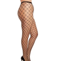 Dreamgirl Double-Knitted Pantyhose - Black OSQ