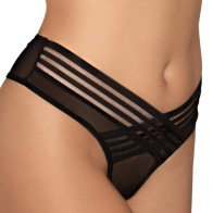 Dreamgirl Mesh Thong Shadow Stripe Detail XL