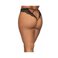 Dreamgirl Lace Open-Crotch Panty