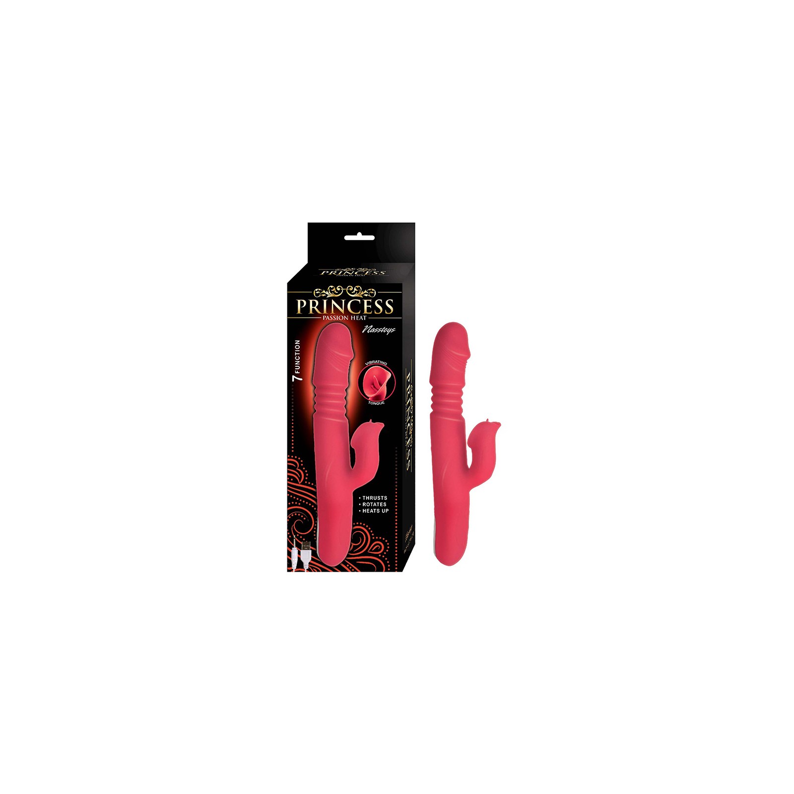 Princess Passion Heat Silicone Coral - Ultimate G-Spot & Clitoral Stimulator