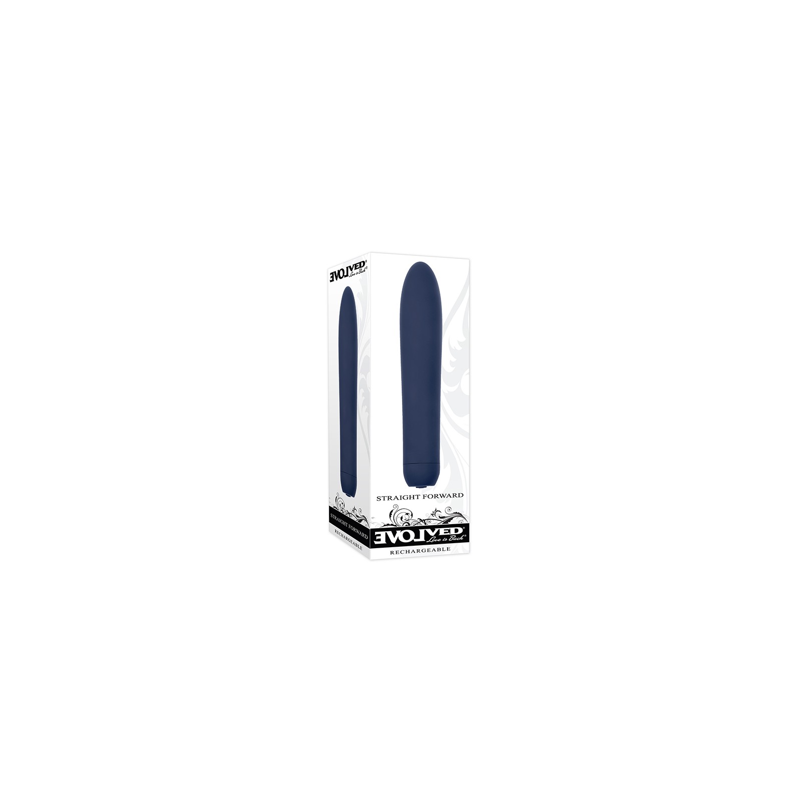 Evolved Straightforward Rechargeable Slimline Vibrator Blue