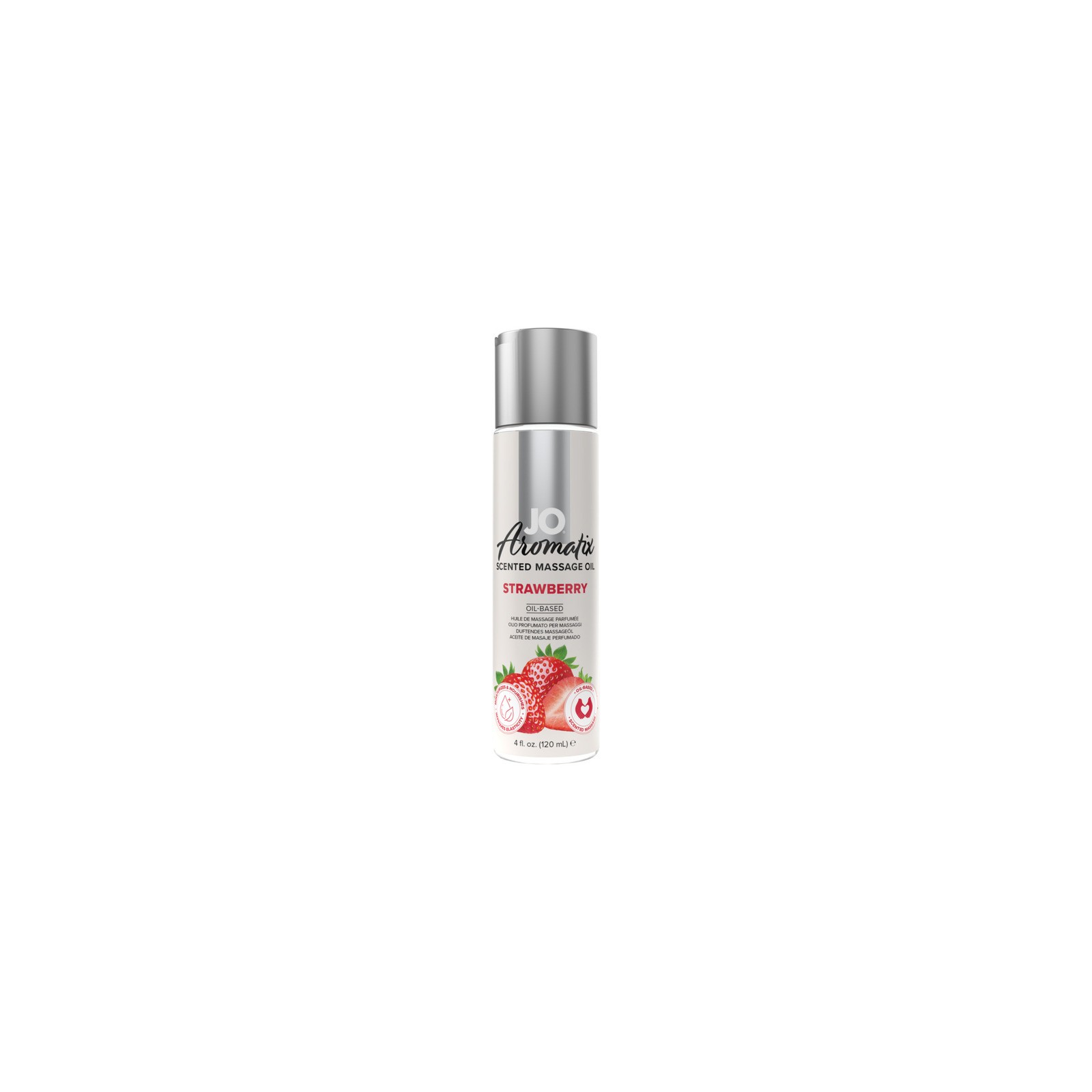 JO Aromatix Strawberry Massage Oil for Sensual Experiences