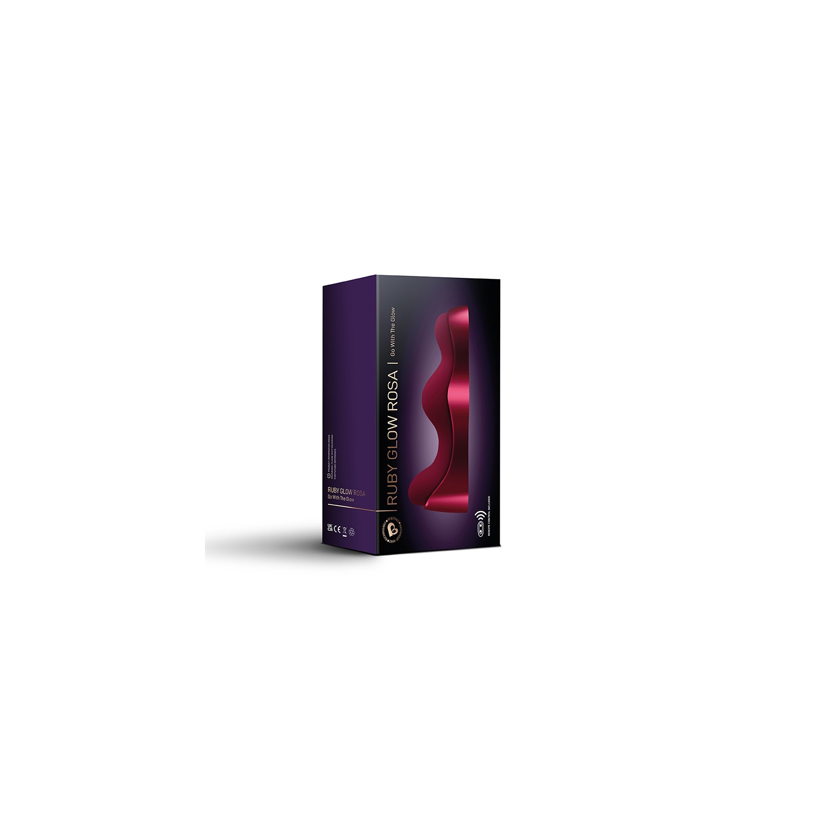 Rocks-Off Ruby Glow Saddle Vibrator - 10 Powerful Functions