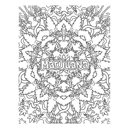 High AF 2 Adult Coloring Book Fun