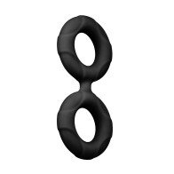 Forto F-81 Liquid Silicone Double Ring Large Black