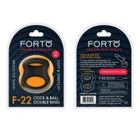 Forto F-22 Liquid Silicone D-Ring Cock & Ball